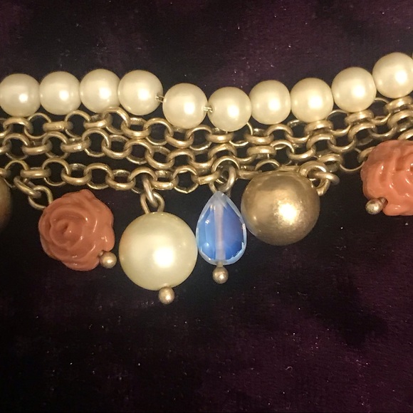 Lia Sophia Rose & Pearl Gold Bracelet - Picture 4 of 7